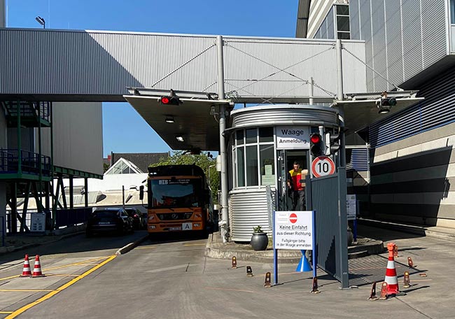 Einfahrt zur Müllverbrennungsanlage Hagen