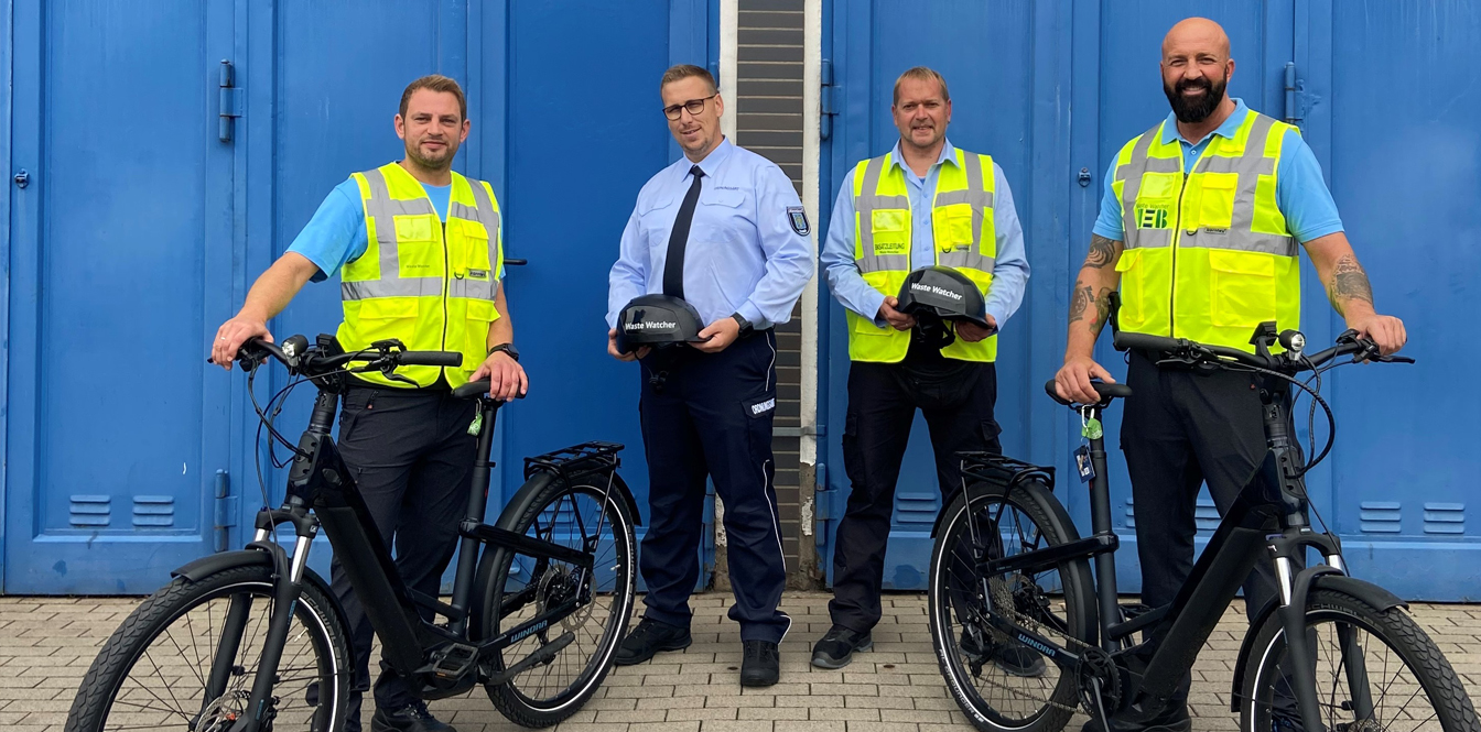 Vorstellung der neuen E-Bikes für die Waste Watcher
