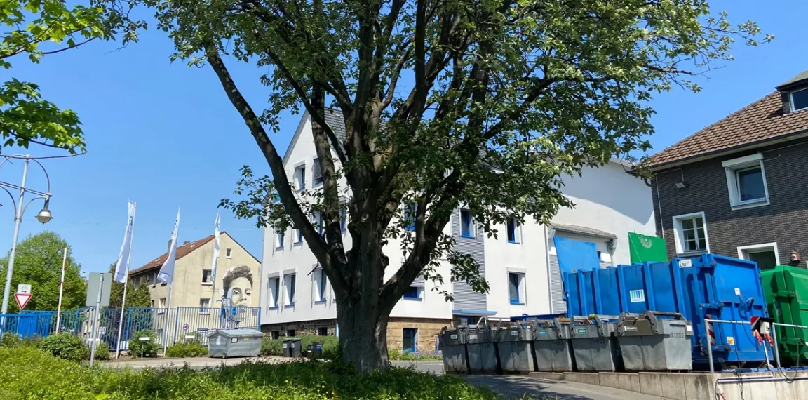 Abgabestelle für Abfälle in der Fuhrparkstraße