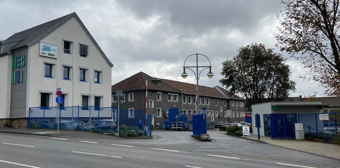 HEB-Betriebsgelände in der Fuhrparkstraße