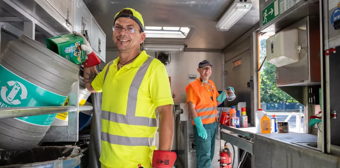 Annahme von Schadstoffen am Umweltmobil